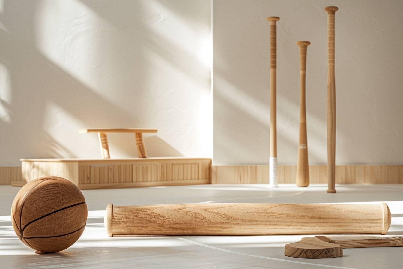 How sports utilize wood : From bats to courts and more